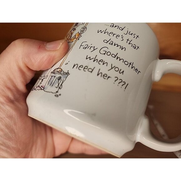 Vintage 1993 CURRENT Where's That Darn Fairy Godmother When you Need Her? Mug - Picture 4 of 10
